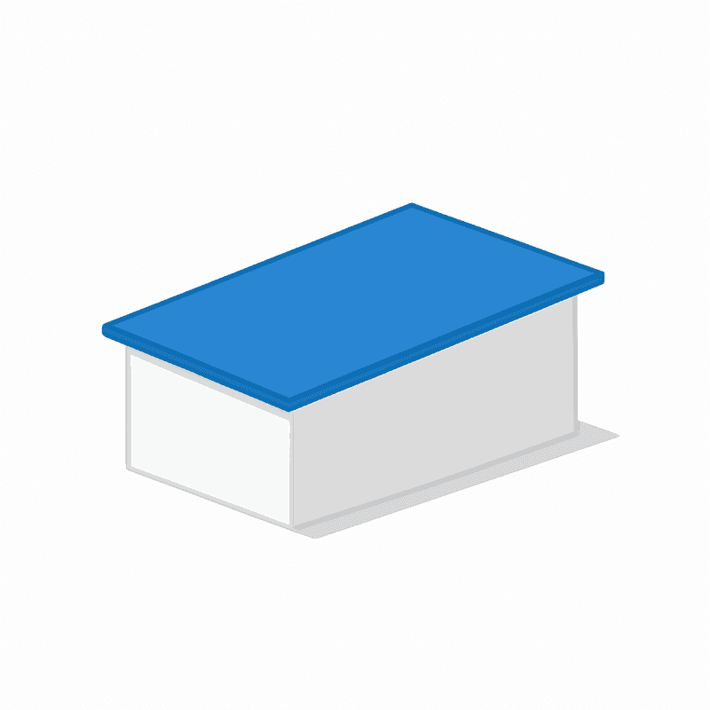 Shed roof architectural illustration