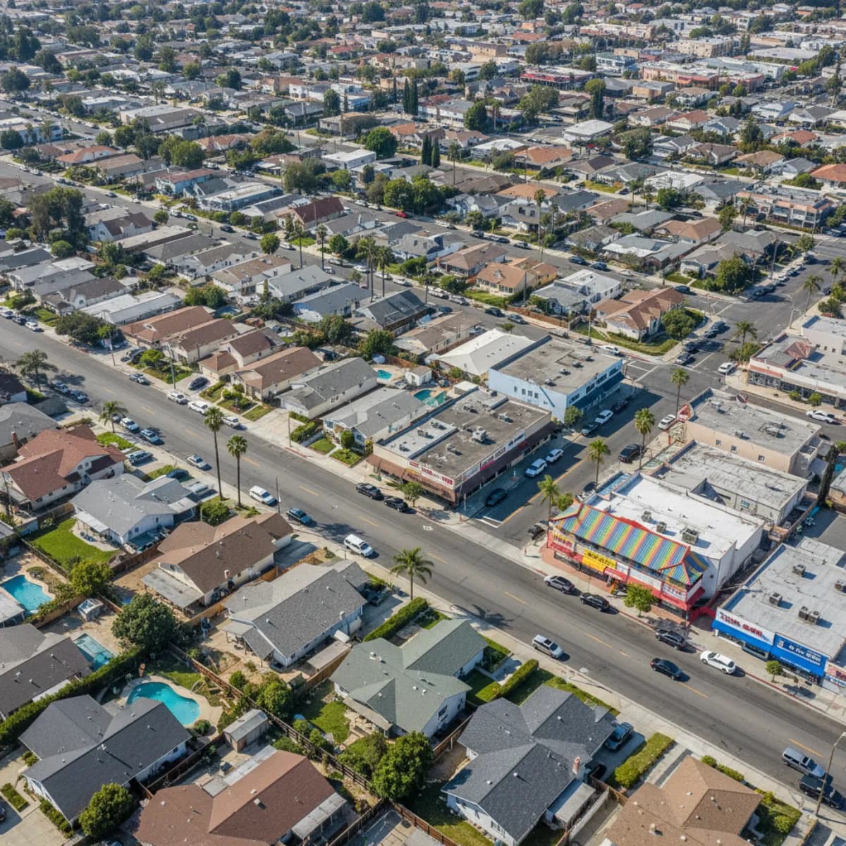 Roof replacement services in Garden Grove, California - Orange County tract homes