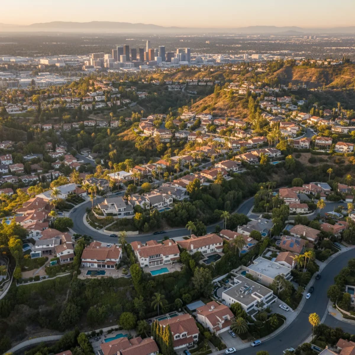 Glendale CA residential roofing with Verdugo Mountains