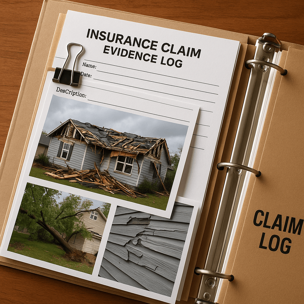 Insurance Claim Evidence Log