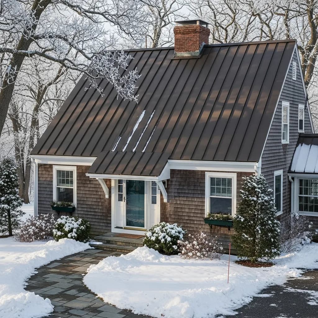 Metal roof on Arlington property